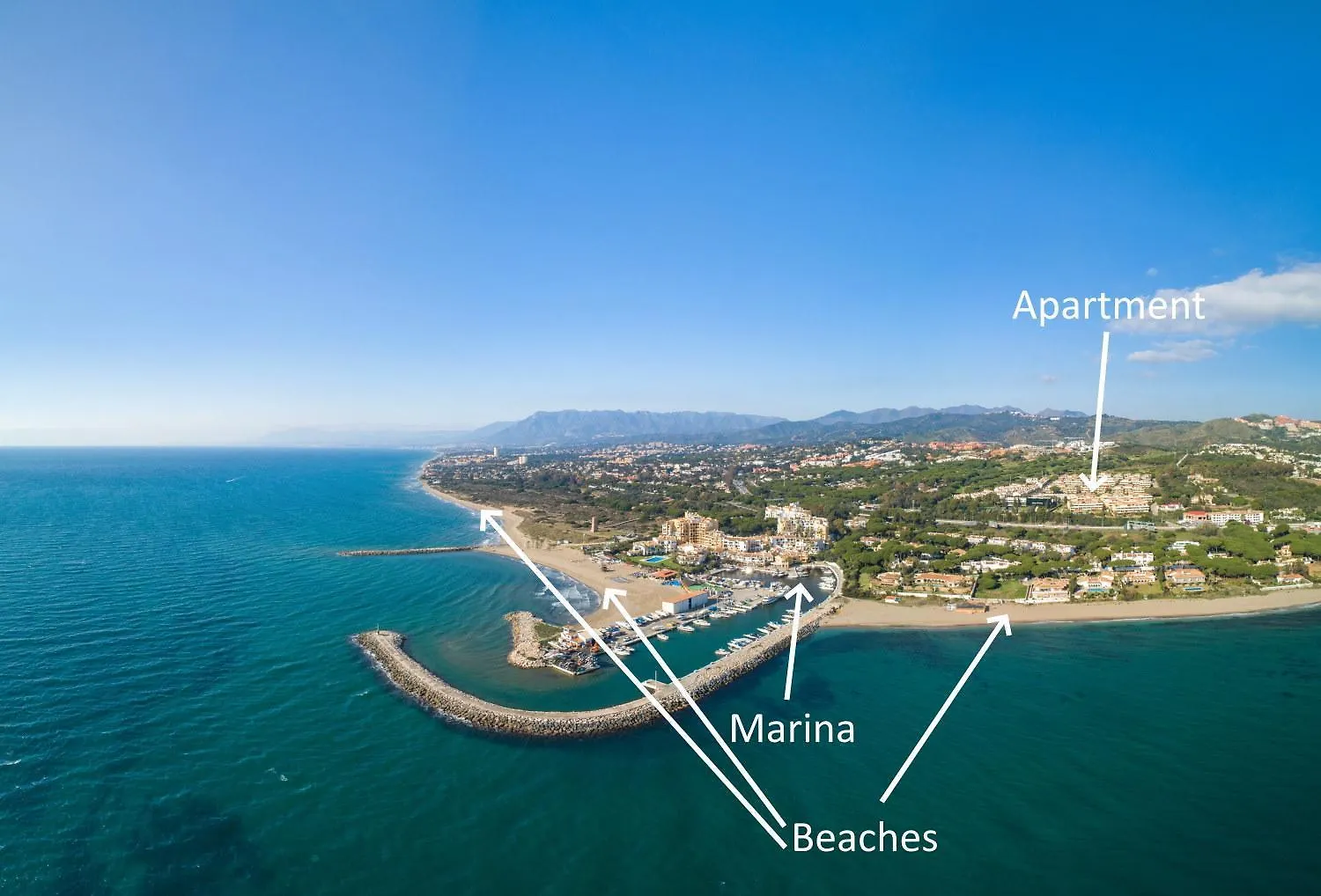 Marbpent - Cabopino 2 Bed 2 Bath Sea View Penthouse Lägenhet Marbella Spanien